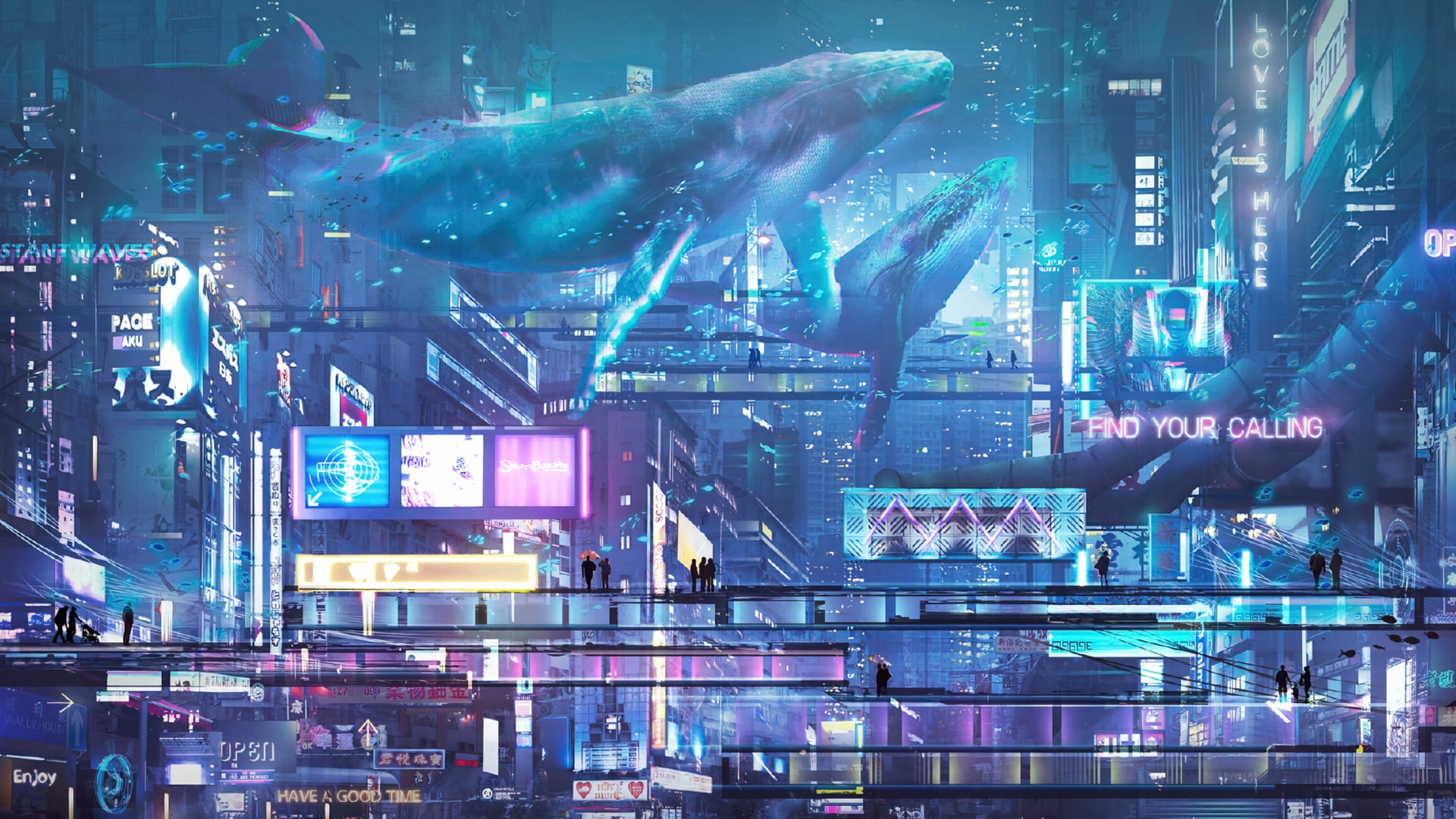 Fantastic Cyberpunk at 1600 x 1200 size wallpapers HD quality