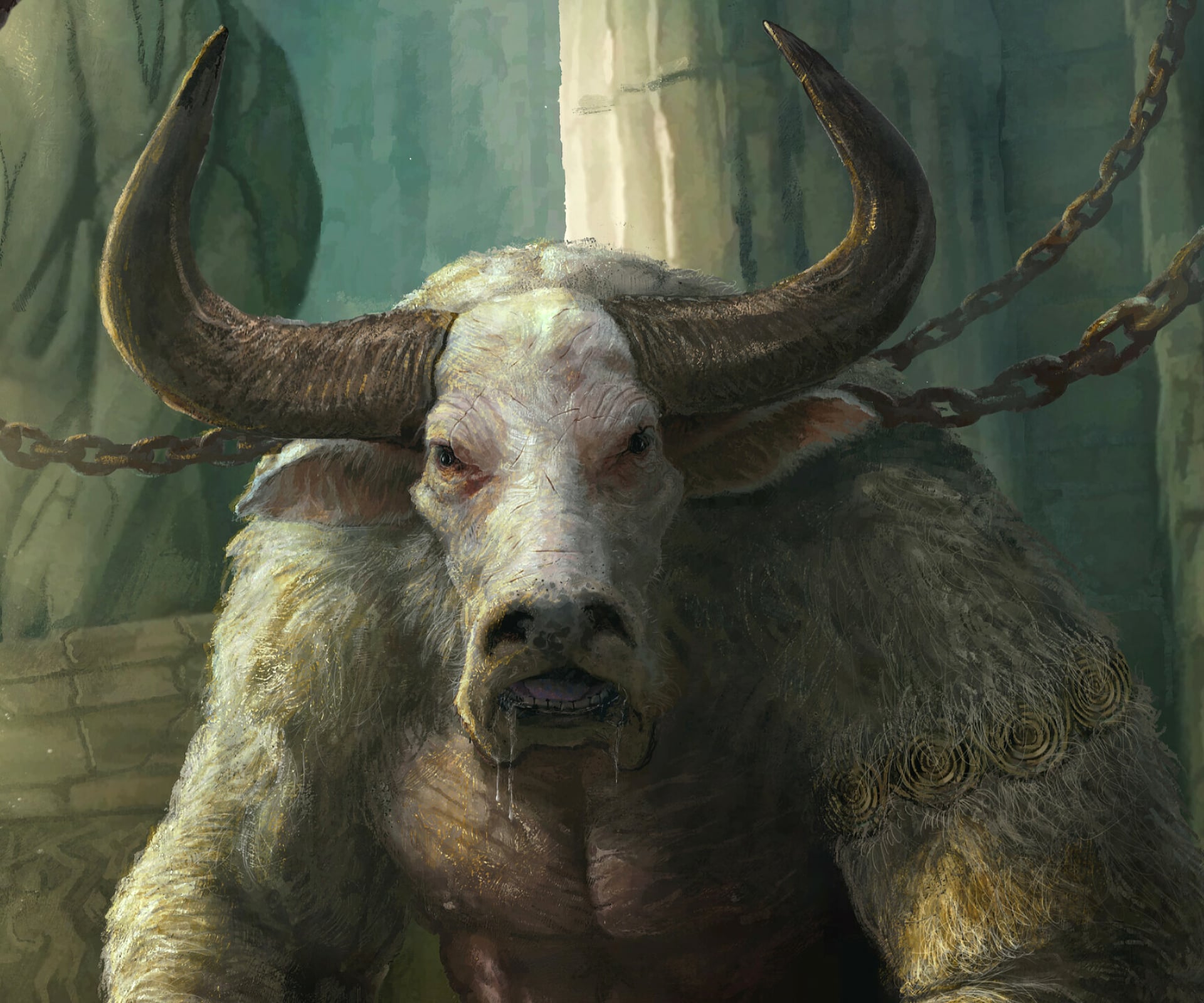 Fantasy Minotaur at 640 x 960 iPhone 4 size wallpapers HD quality