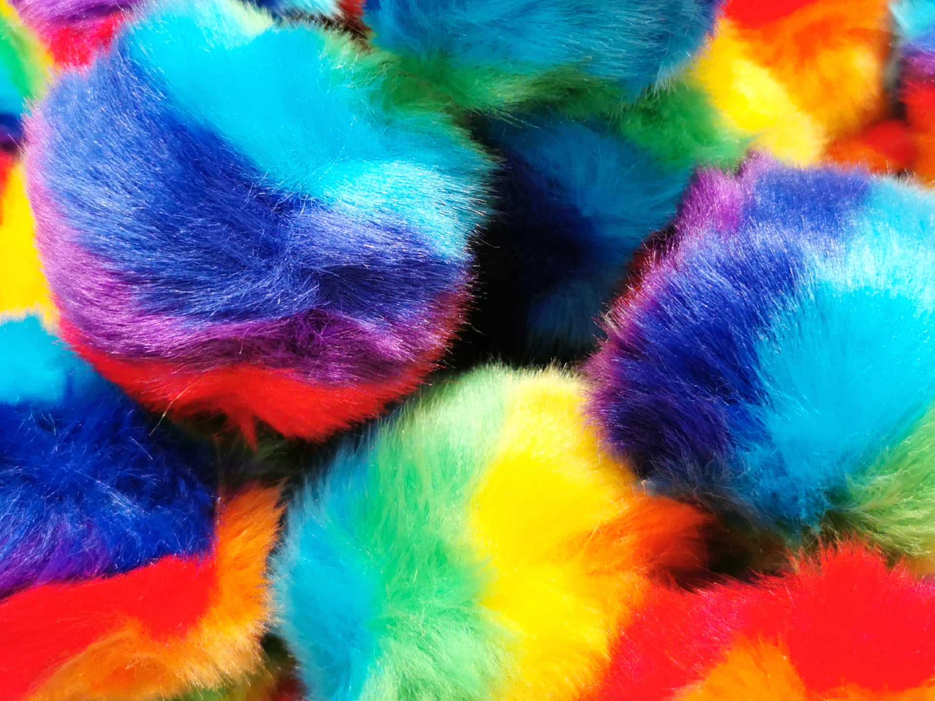 Faux Fur Pom Pom Balls at 750 x 1334 iPhone 6 size wallpapers HD quality