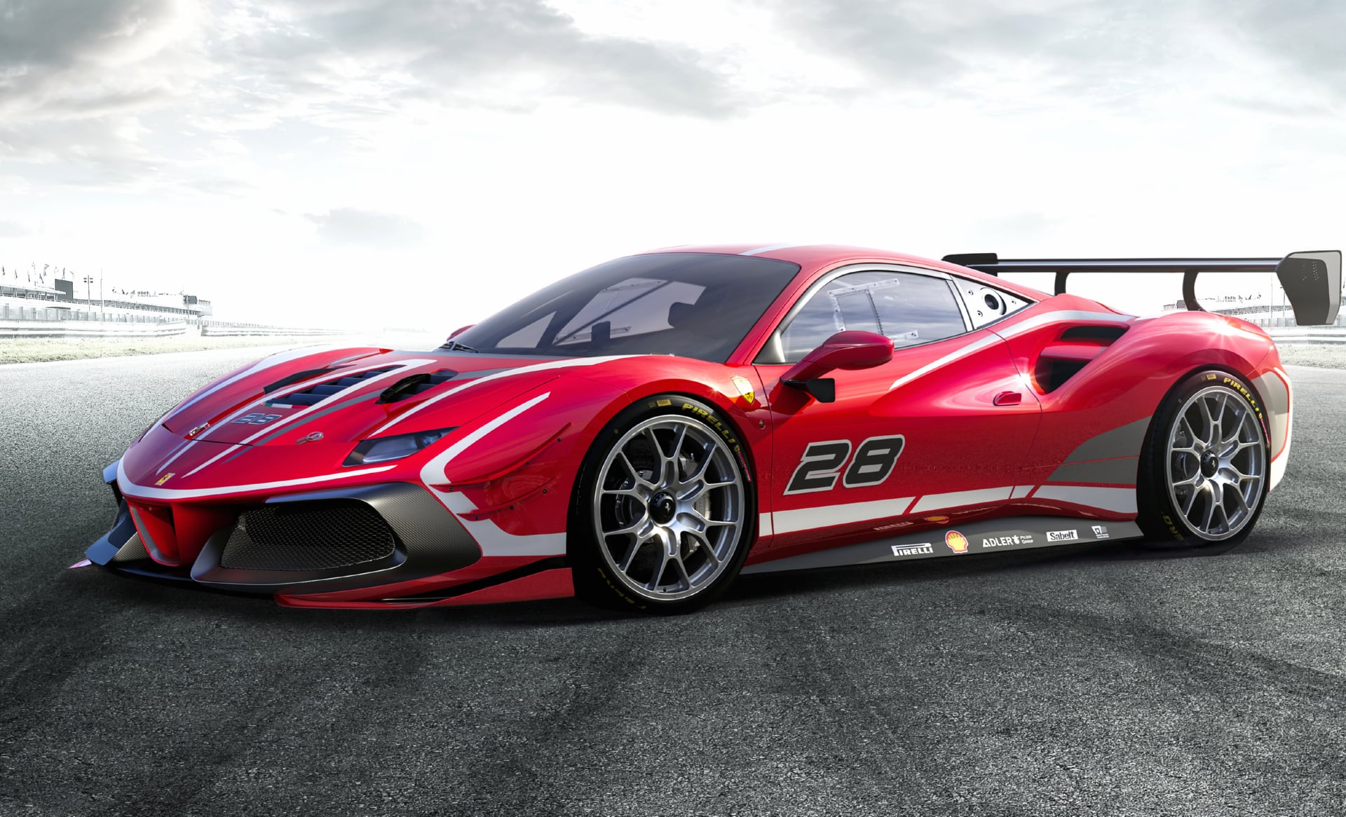 Ferrari 488 Challenge Evo at 1536 x 864 HD size wallpapers HD quality