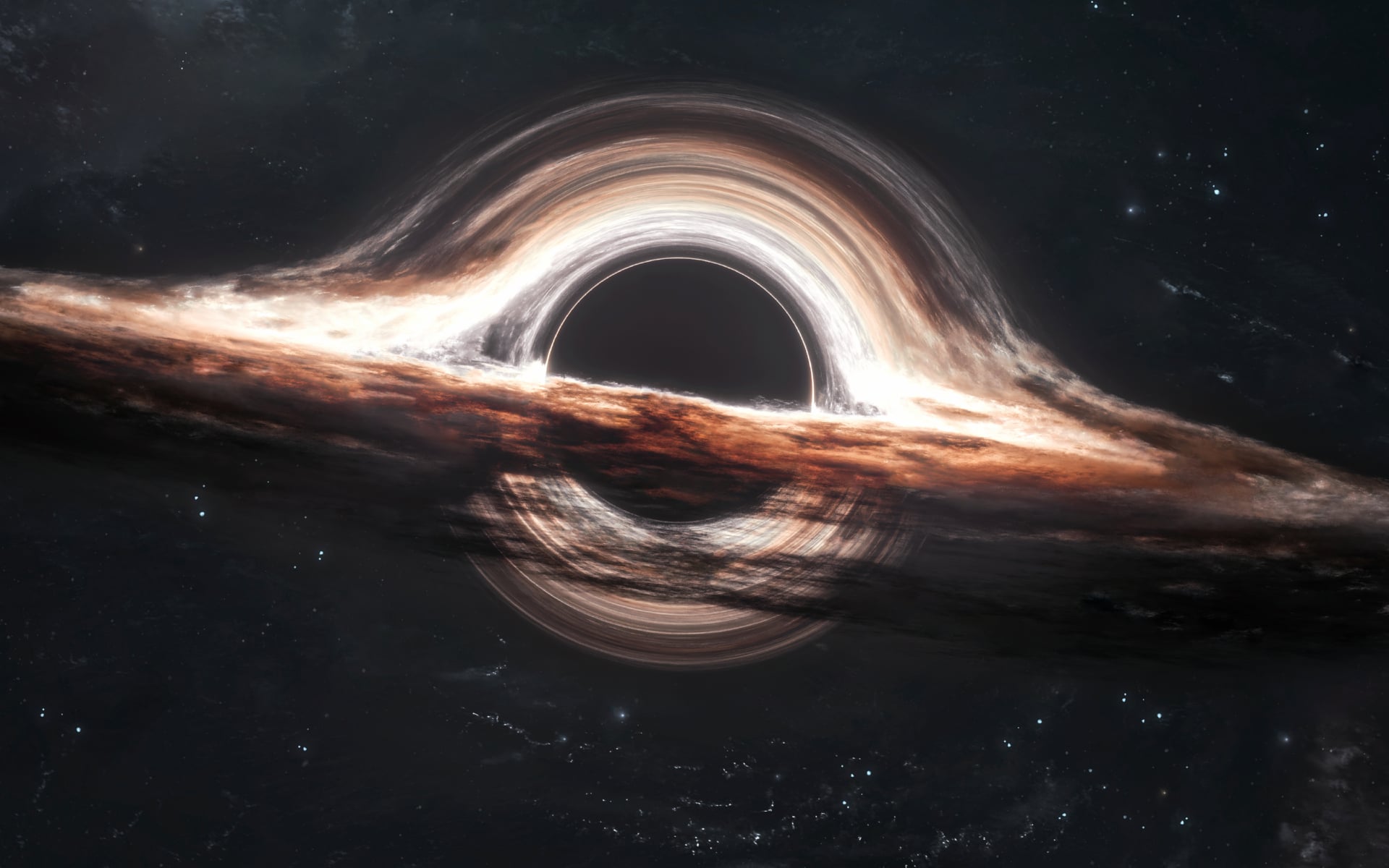 Gargantua black hole wallpapers HD quality