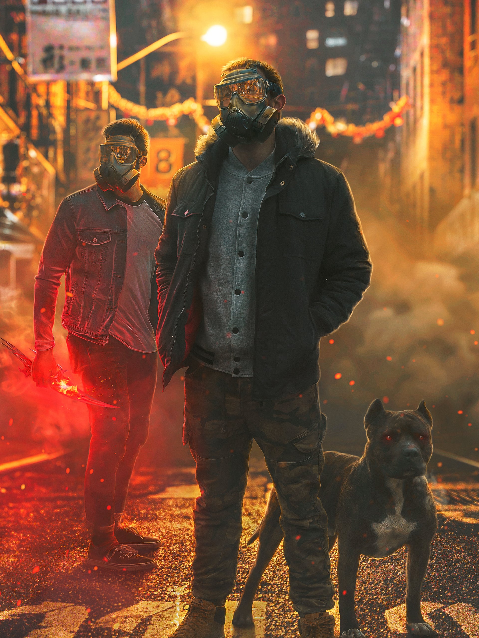 Gas masks at 750 x 1334 iPhone 6 size wallpapers HD quality