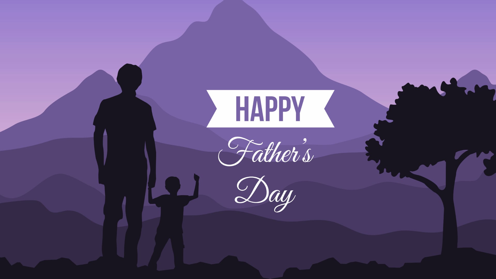 Happy Fathers Day at 1024 x 1024 iPad size wallpapers HD quality