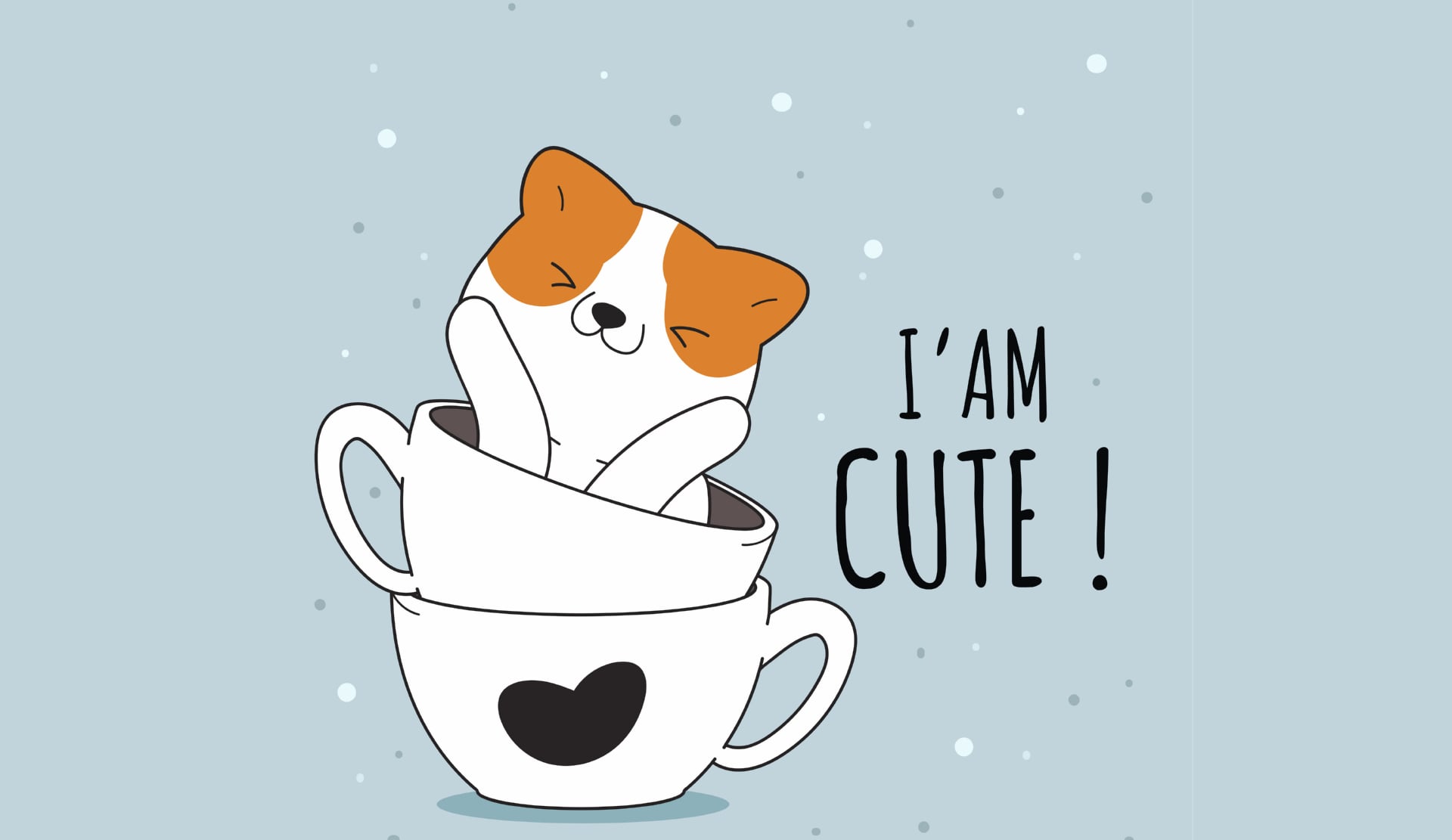 I am Cute at 2048 x 2048 iPad size wallpapers HD quality