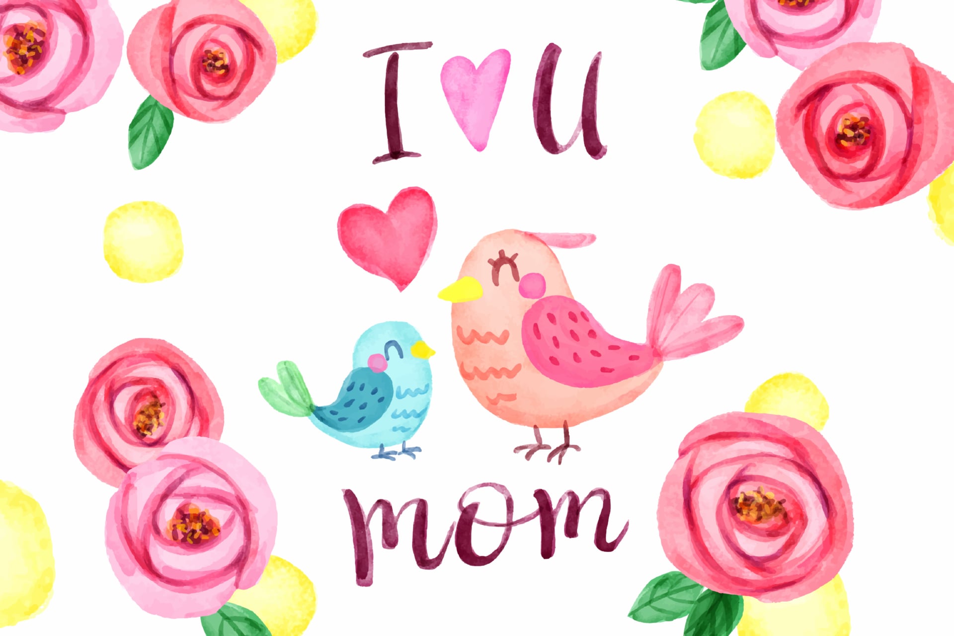 I Love You Mom at 750 x 1334 iPhone 6 size wallpapers HD quality