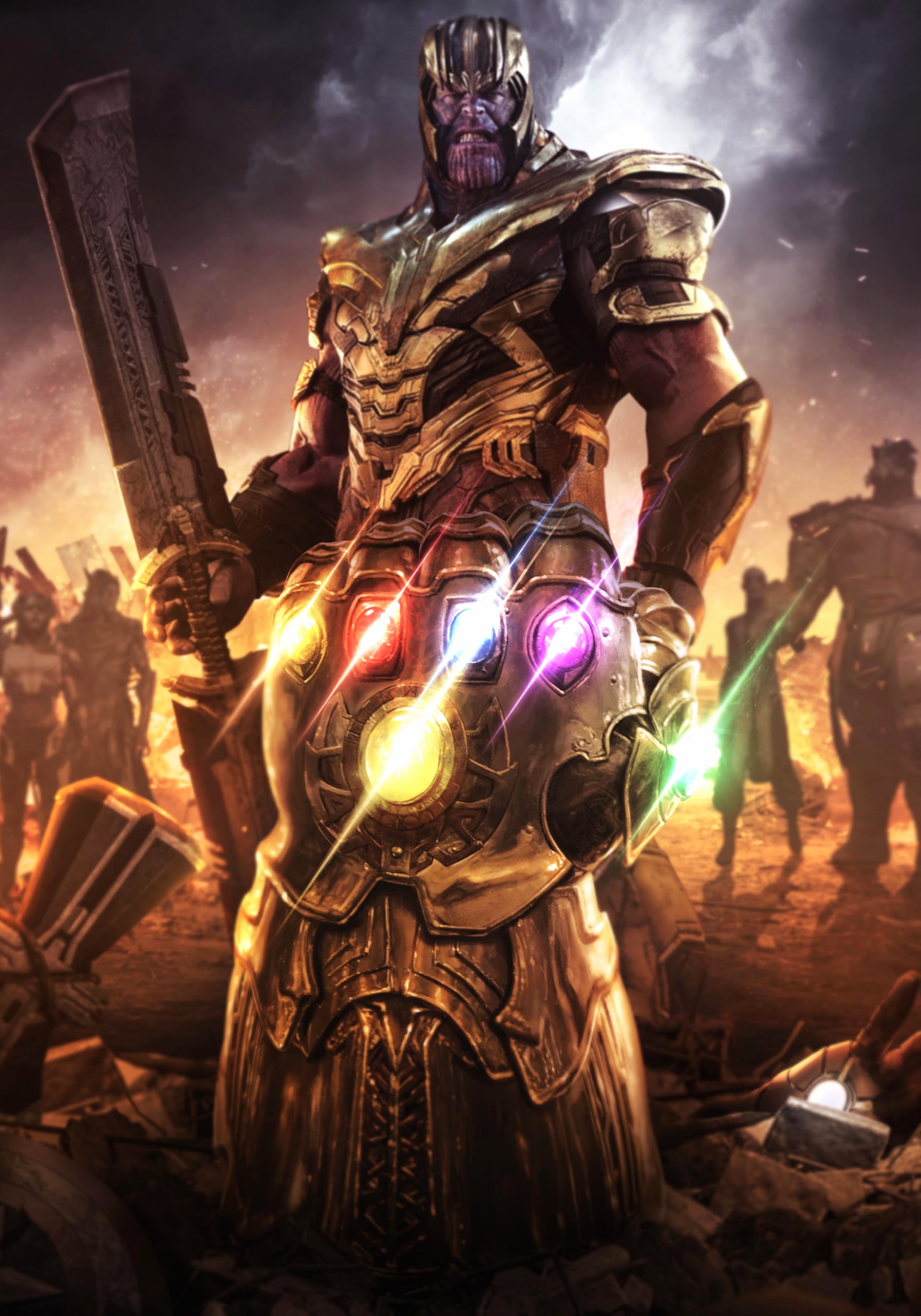 Infinity Gauntlet at 320 x 480 iPhone size wallpapers HD quality