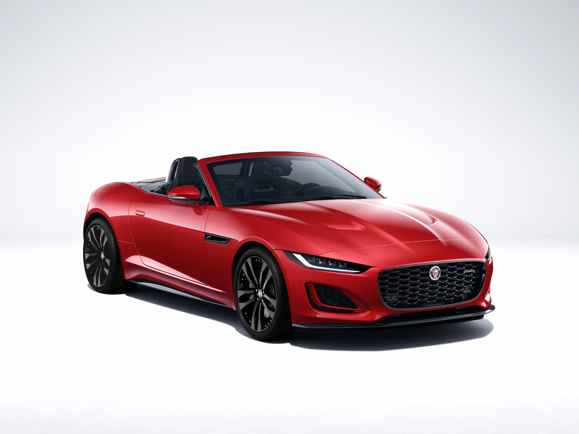 Jaguar F-Type R-Dynamic Black Convertible at 750 x 1334 iPhone 6 size wallpapers HD quality