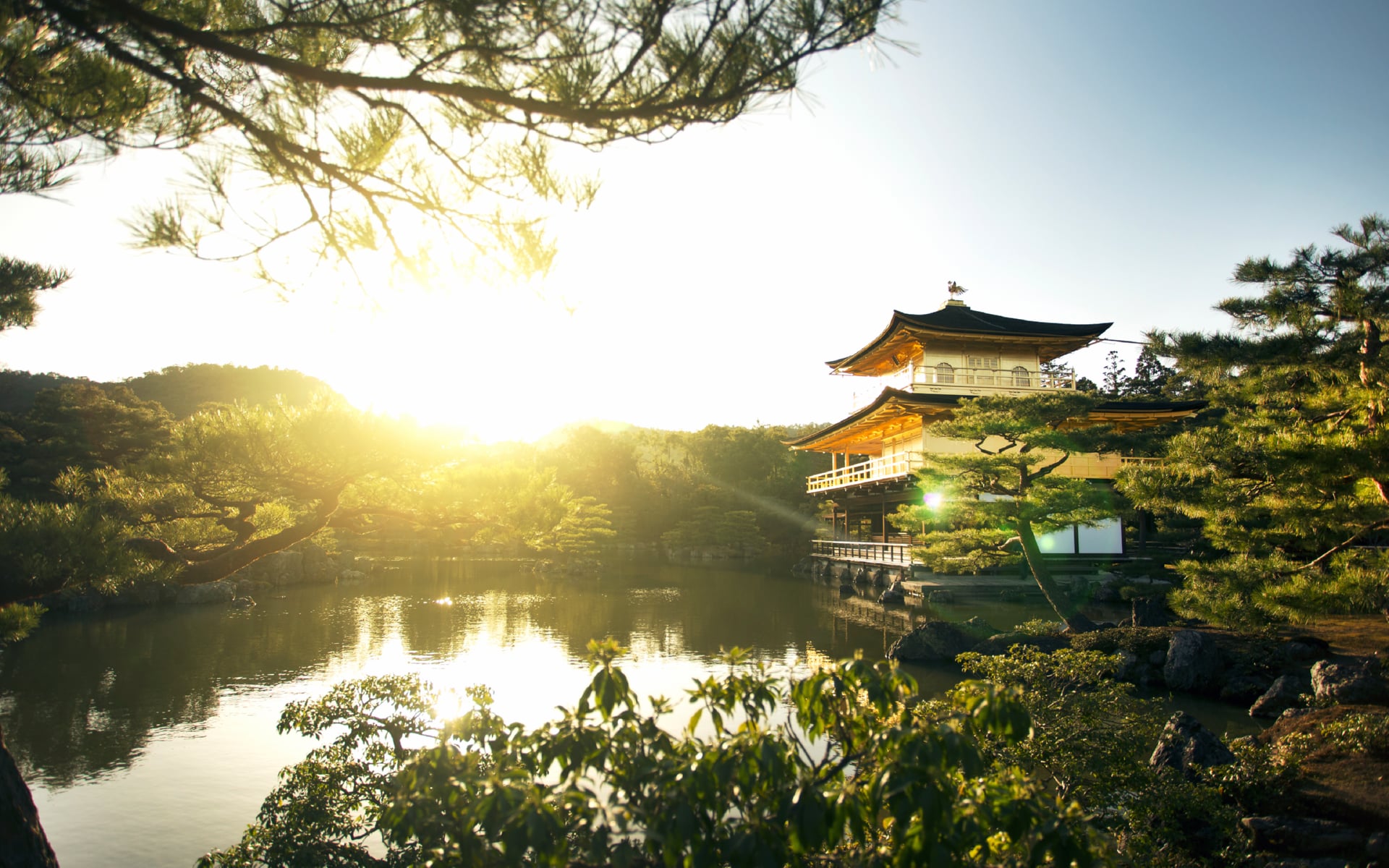 Kinkakuji Temple at 1334 x 750 iPhone 7 size wallpapers HD quality