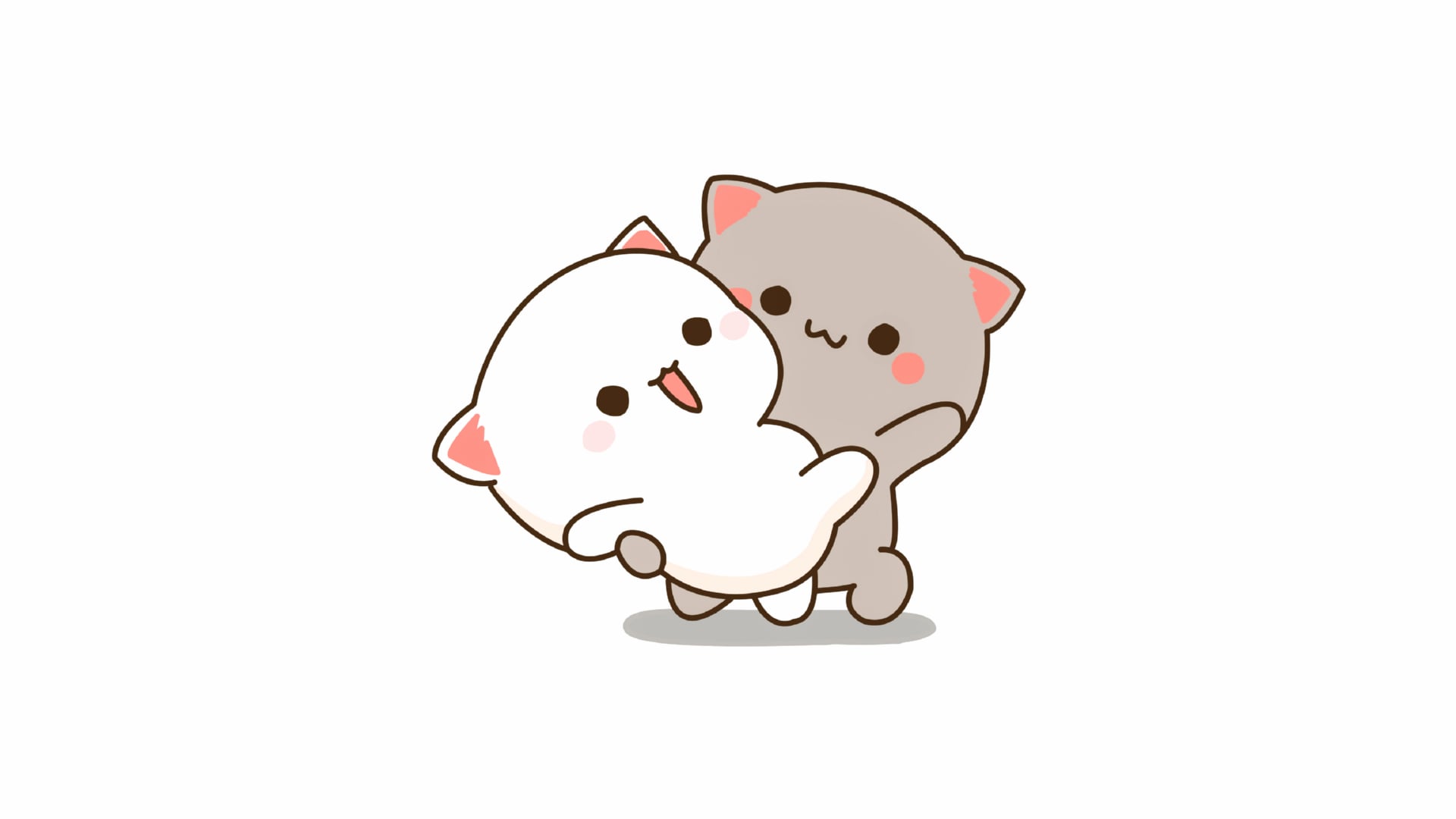 Kitty couple at 640 x 960 iPhone 4 size wallpapers HD quality