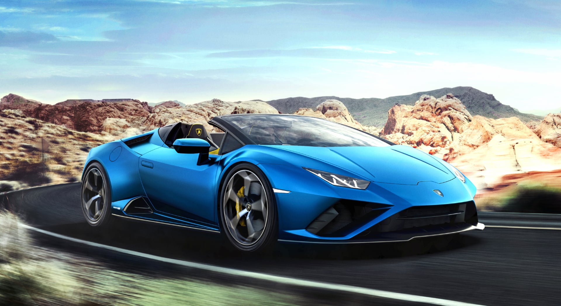 Lamborghini Huracan EVO RWD Spyder at 2048 x 2048 iPad size wallpapers HD quality