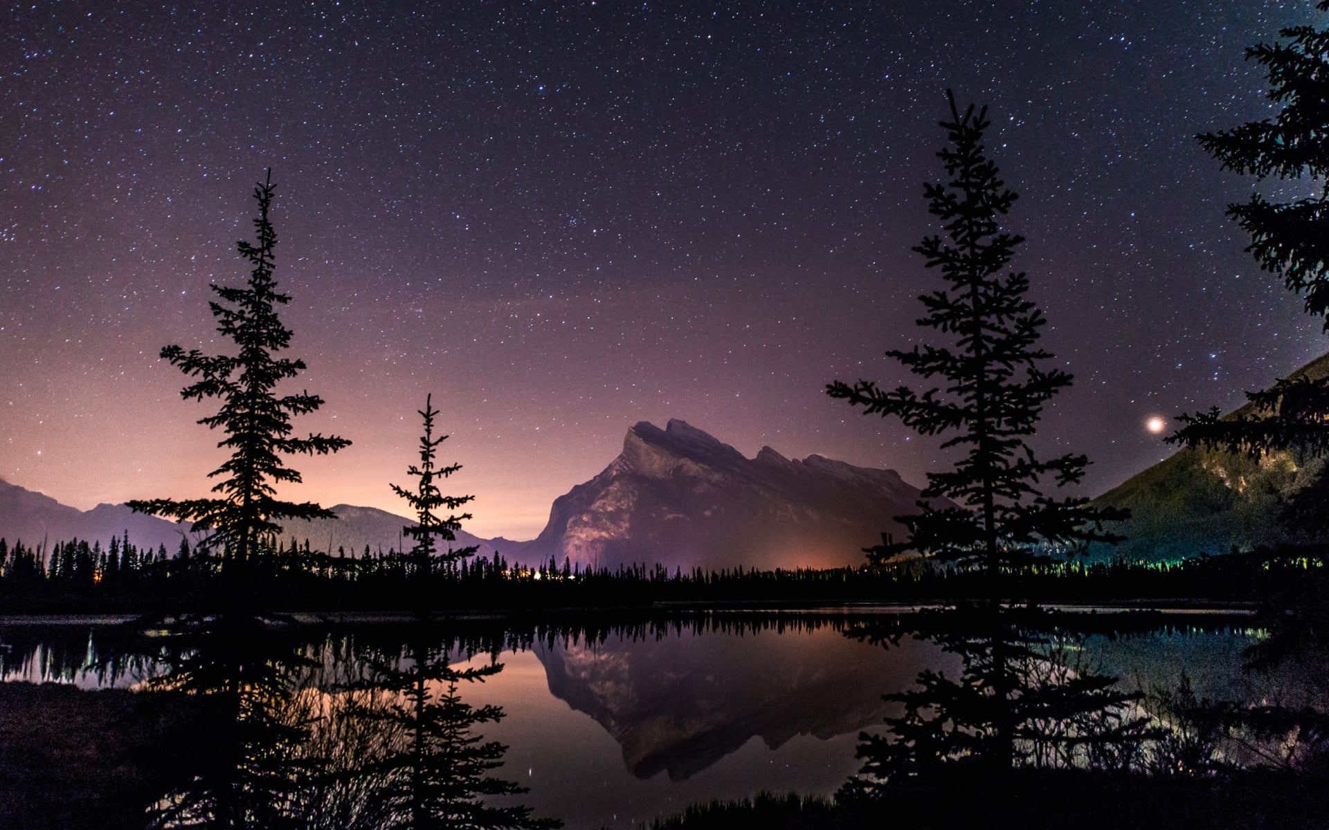 Mount Rundle at 1334 x 750 iPhone 7 size wallpapers HD quality