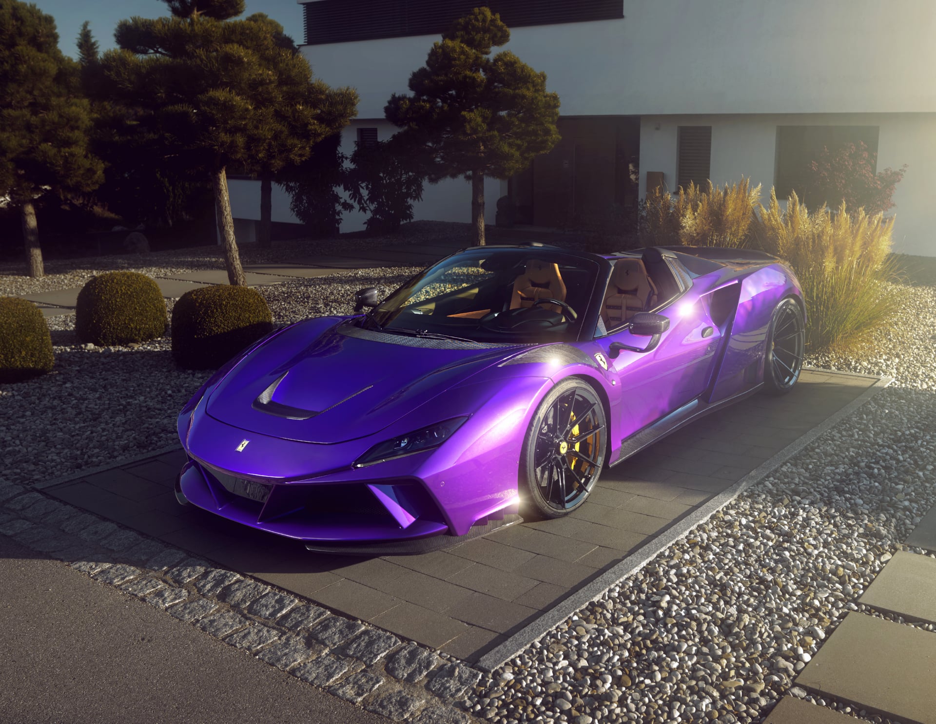 Novitec Ferrari F8 Spider N-Largo at 320 x 480 iPhone size wallpapers HD quality