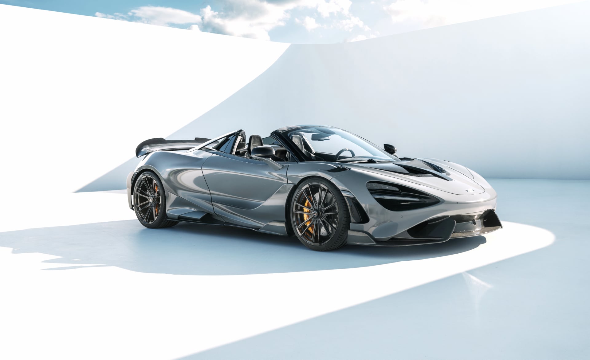 Novitec McLaren 765LT Spider at 320 x 480 iPhone size wallpapers HD quality