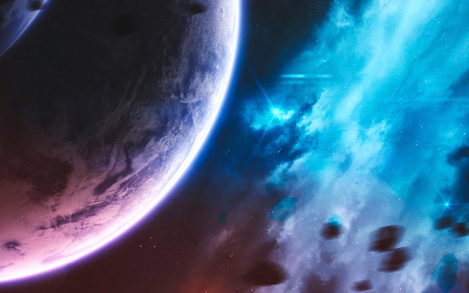 Purple Planet at 1600 x 1200 size wallpapers HD quality