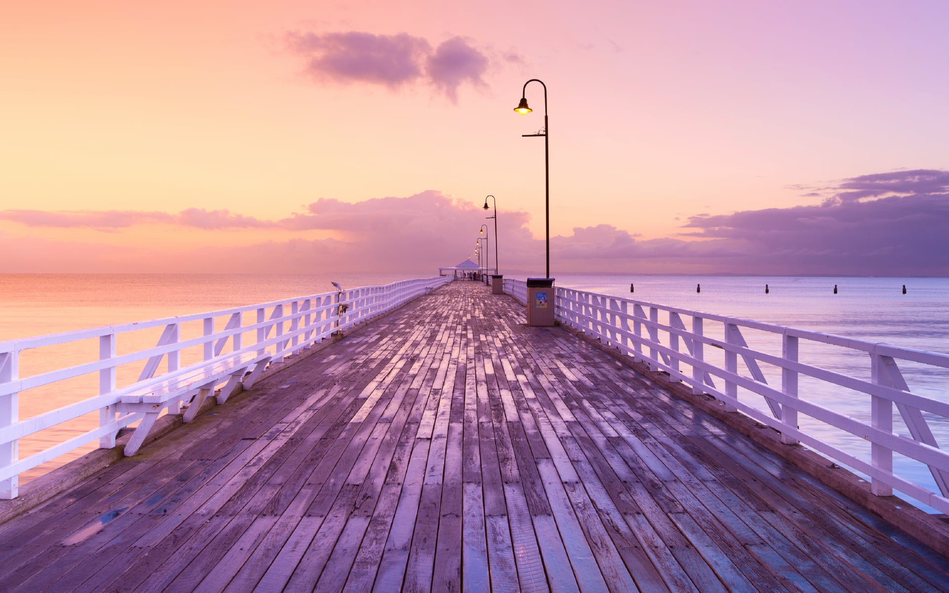 Shorncliffe Pier at 640 x 960 iPhone 4 size wallpapers HD quality