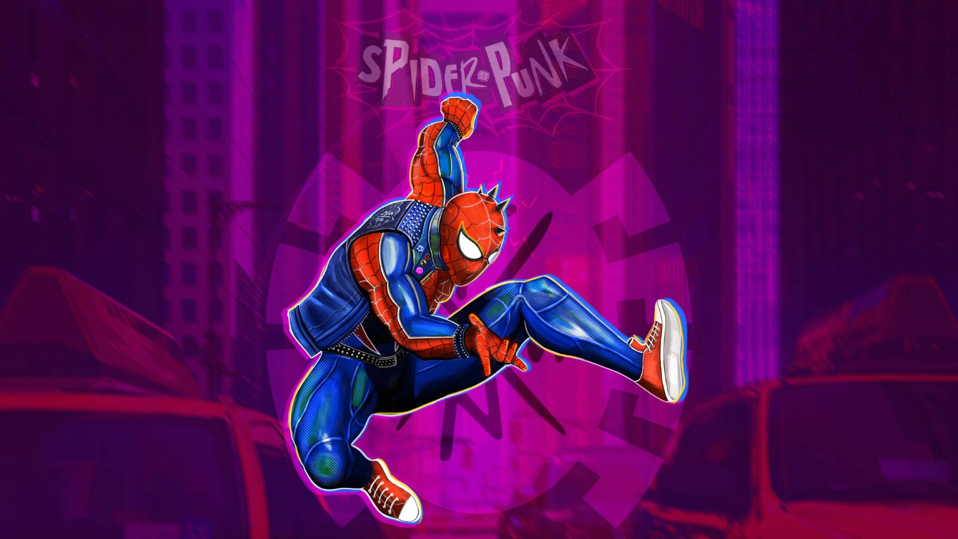 Spider-Punk at 1600 x 1200 size wallpapers HD quality