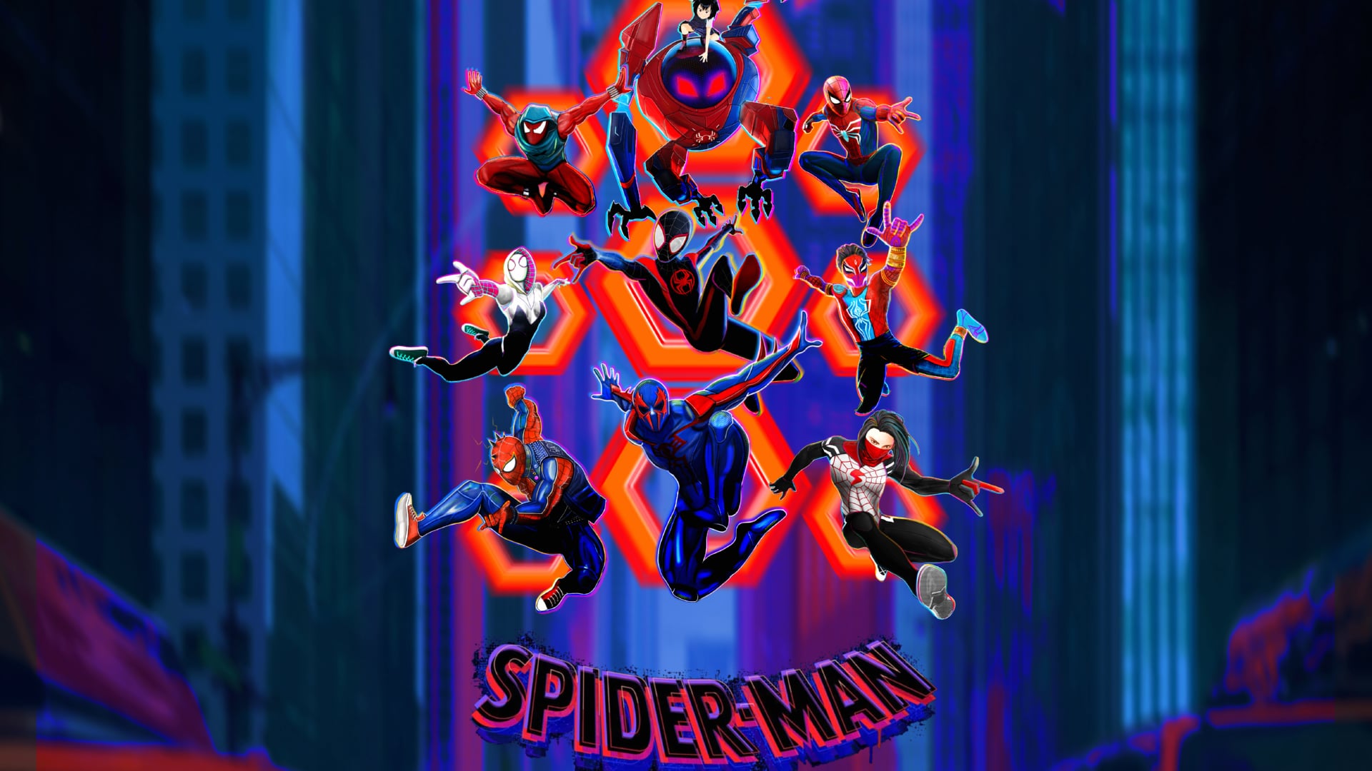 Spiderverse at 1334 x 750 iPhone 7 size wallpapers HD quality