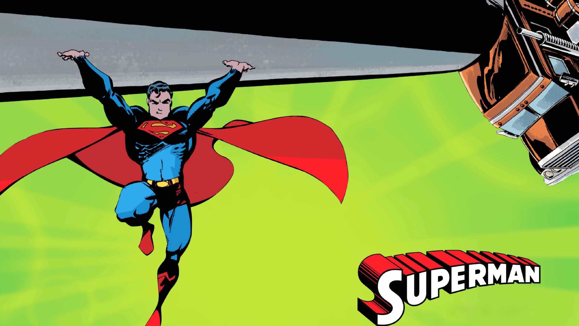 Superman Kryptonite at 1024 x 1024 iPad size wallpapers HD quality