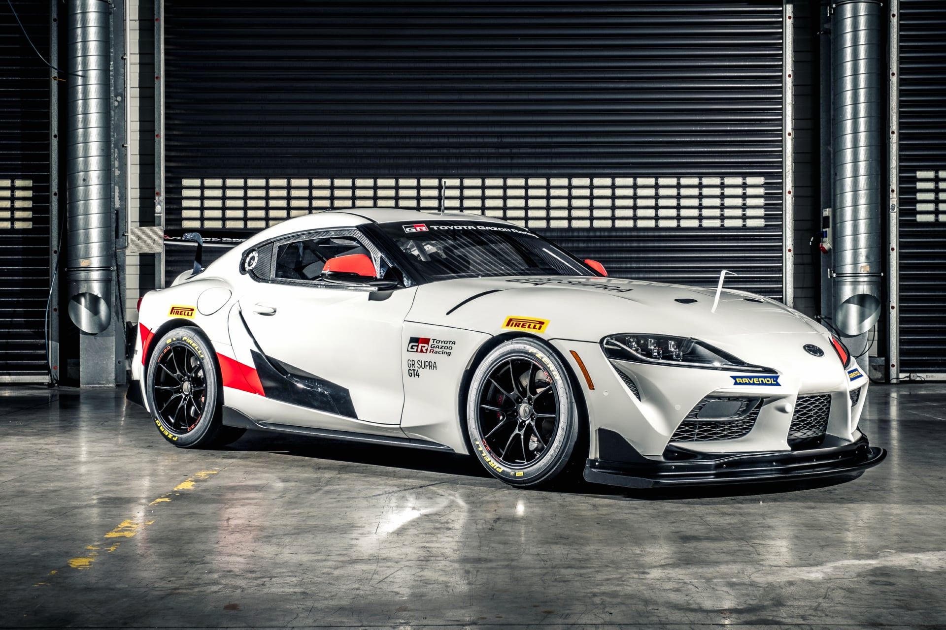 Toyota GR Supra GT4 at 2048 x 2048 iPad size wallpapers HD quality