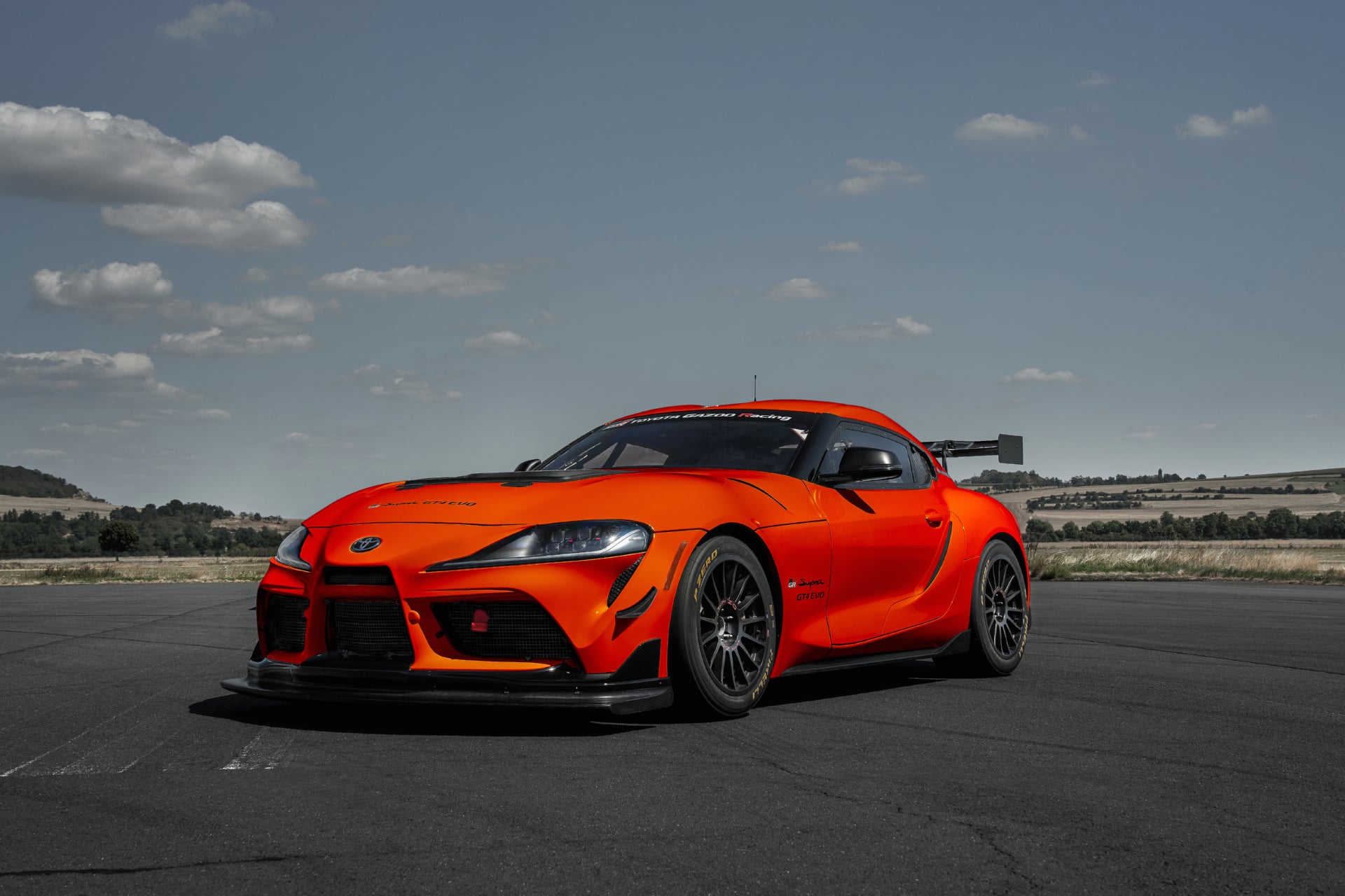 Toyota GR Supra GT4 EVO at 2048 x 2048 iPad size wallpapers HD quality