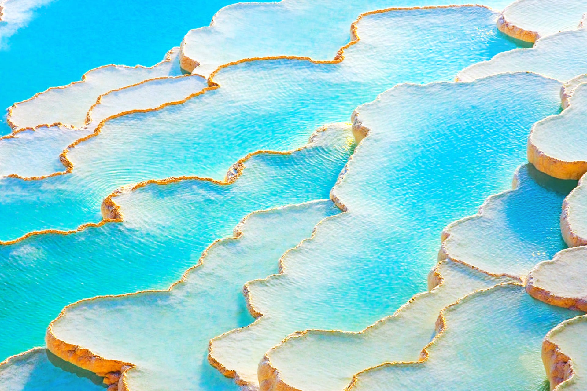 Travertines of Pamukkale at 640 x 1136 iPhone 5 size wallpapers HD quality