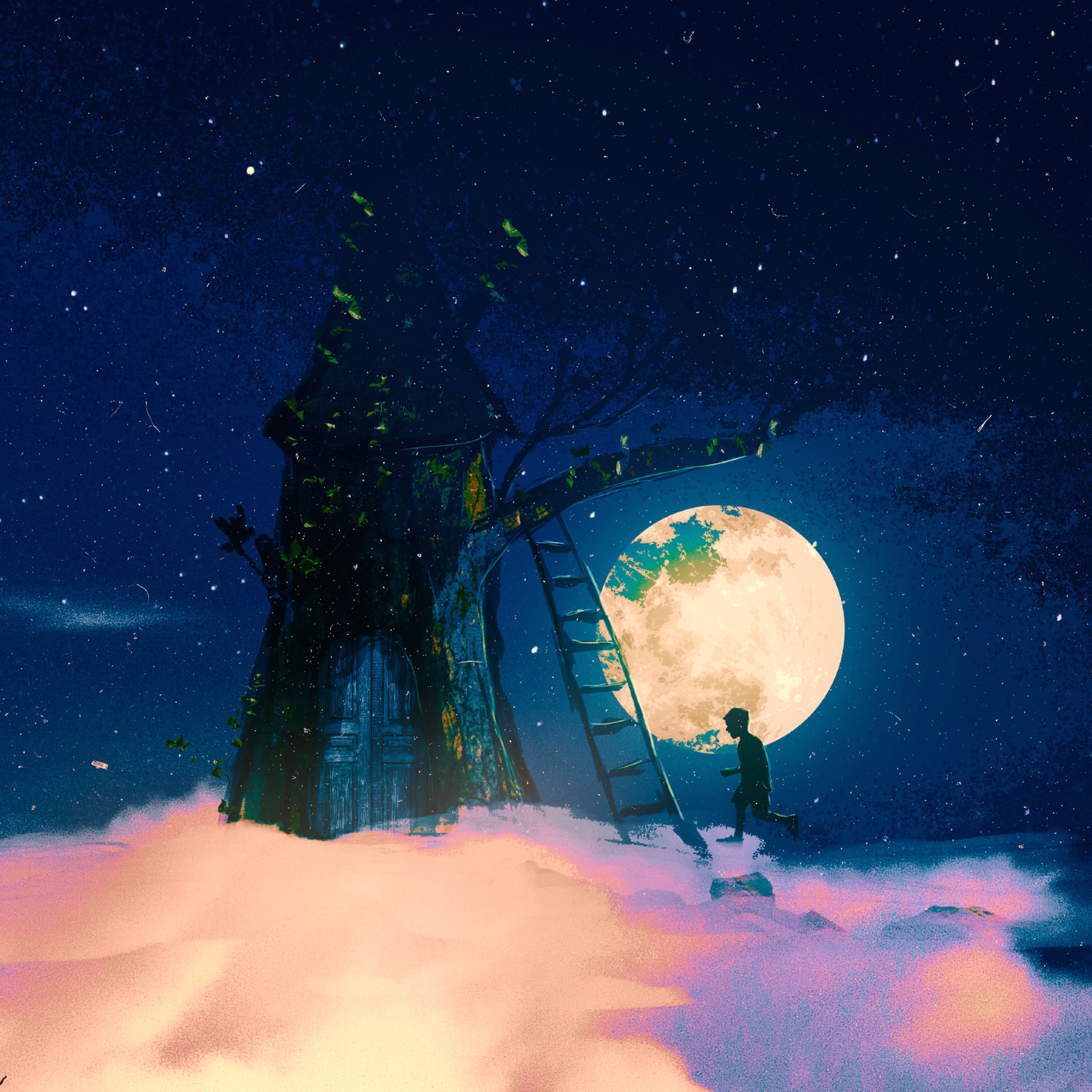 Tree house at 640 x 1136 iPhone 5 size wallpapers HD quality
