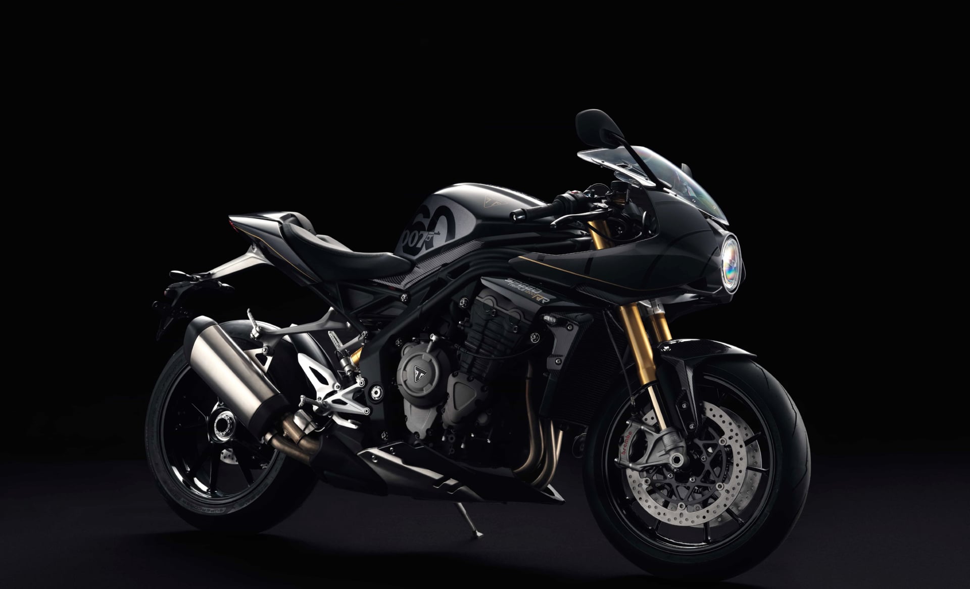 Triumph Speed Triple 1200 RR Bond Edition at 320 x 480 iPhone size wallpapers HD quality