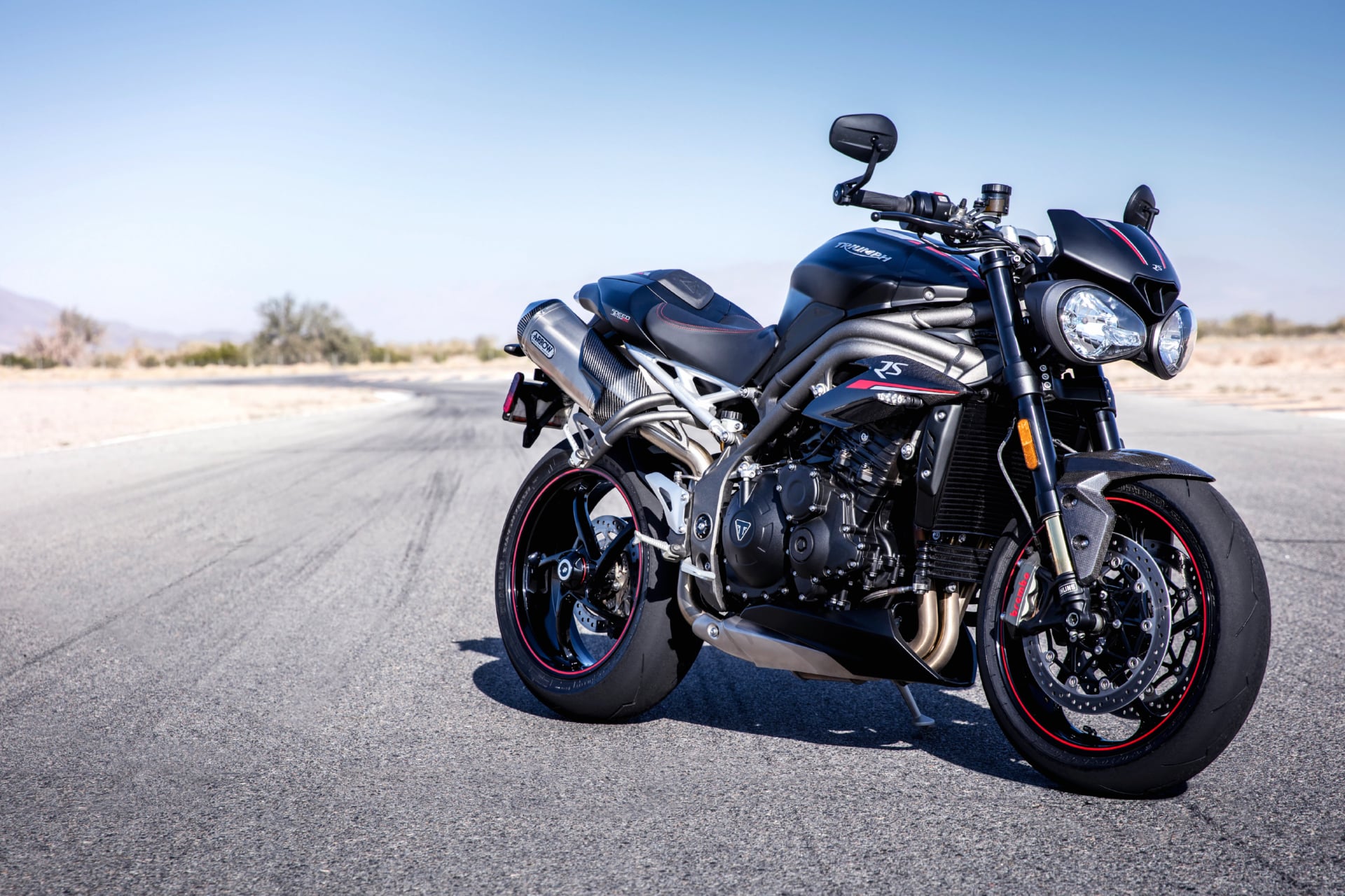 Triumph Speed Triple RS at 640 x 960 iPhone 4 size wallpapers HD quality