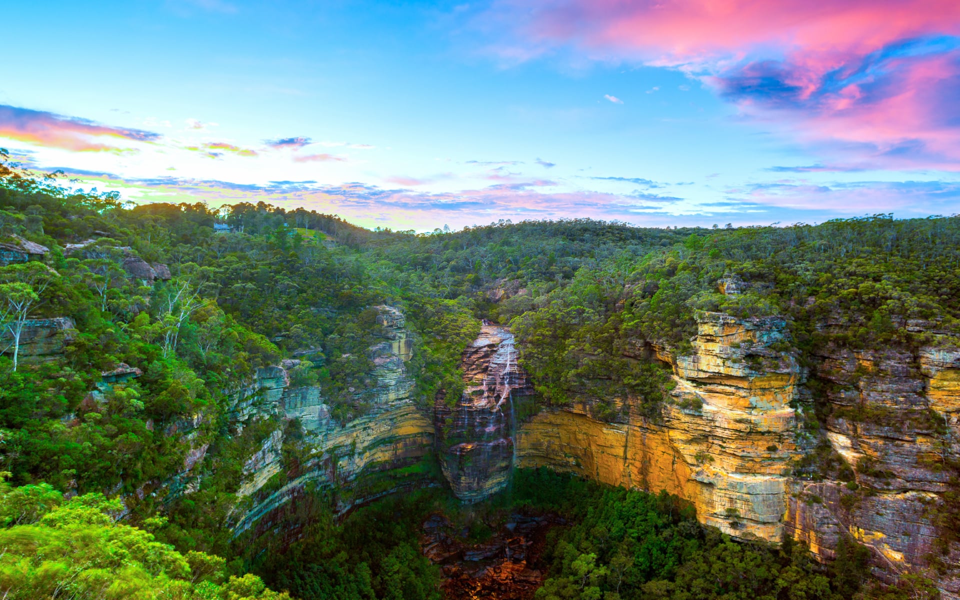 Wentworth Falls at 640 x 1136 iPhone 5 size wallpapers HD quality