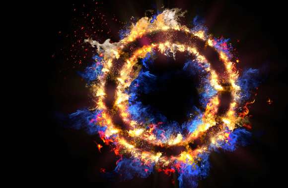 Abstract Fire ring wallpapers hd quality