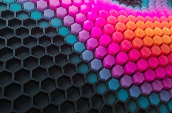Abstract Hexagons wallpapers hd quality