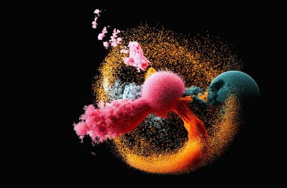 Abstract Particle explosion wallpapers hd quality