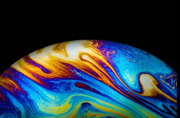 Abstract Soap Bubble Planet