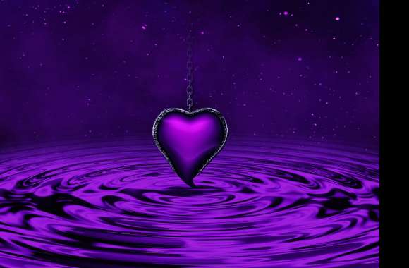 Digital Art Purple Heart wallpapers hd quality