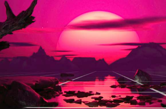 Digital Art Sunset wallpapers hd quality