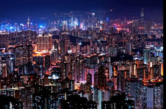 Hong Kong City Skyline wallpapers hd quality