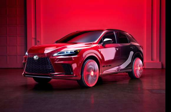 Lexus RX 500h F SPORT Ruby Red Rims wallpapers hd quality