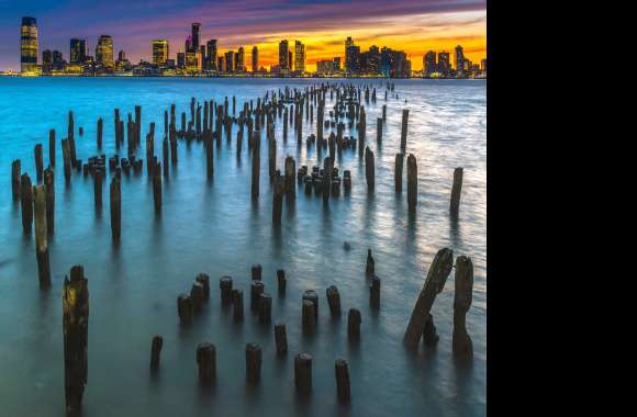 Old Pier Poles wallpapers hd quality