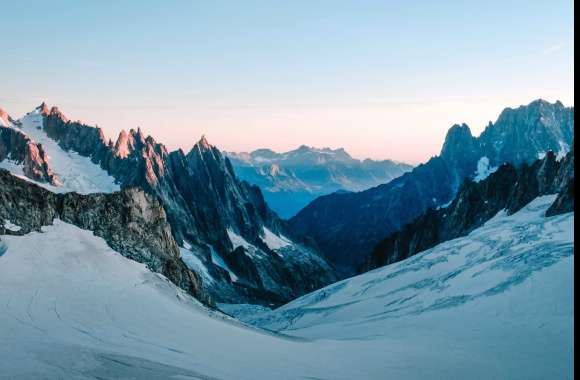 Snowcapped mountains