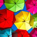 Umbrellas hd wallpaper