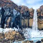 Svartifoss waterfall widescreen