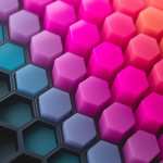 Abstract Hexagons desktop wallpaper