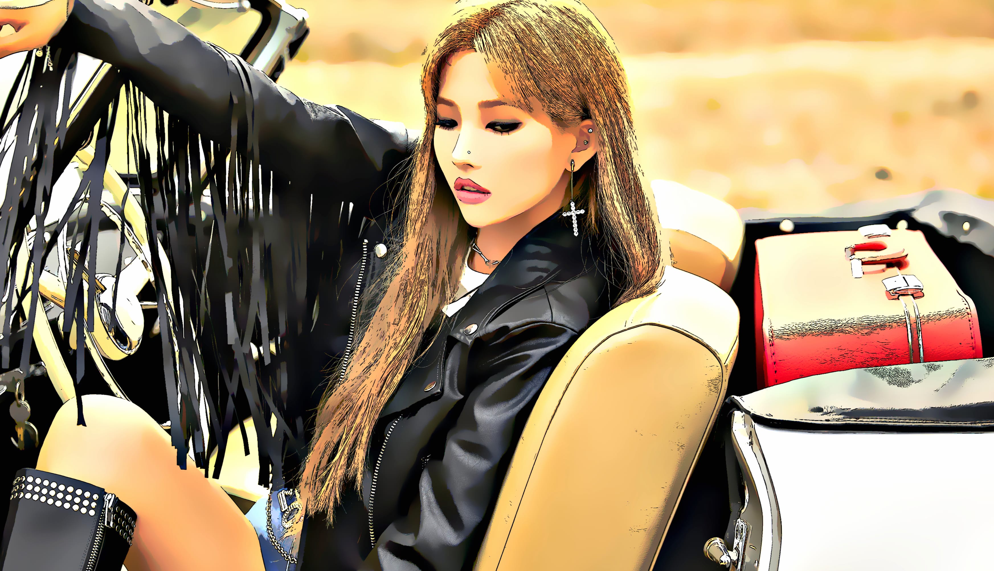 (G)I-DLE Soyeon Music K-pop at 2560 x 1440 HD size wallpapers HD quality