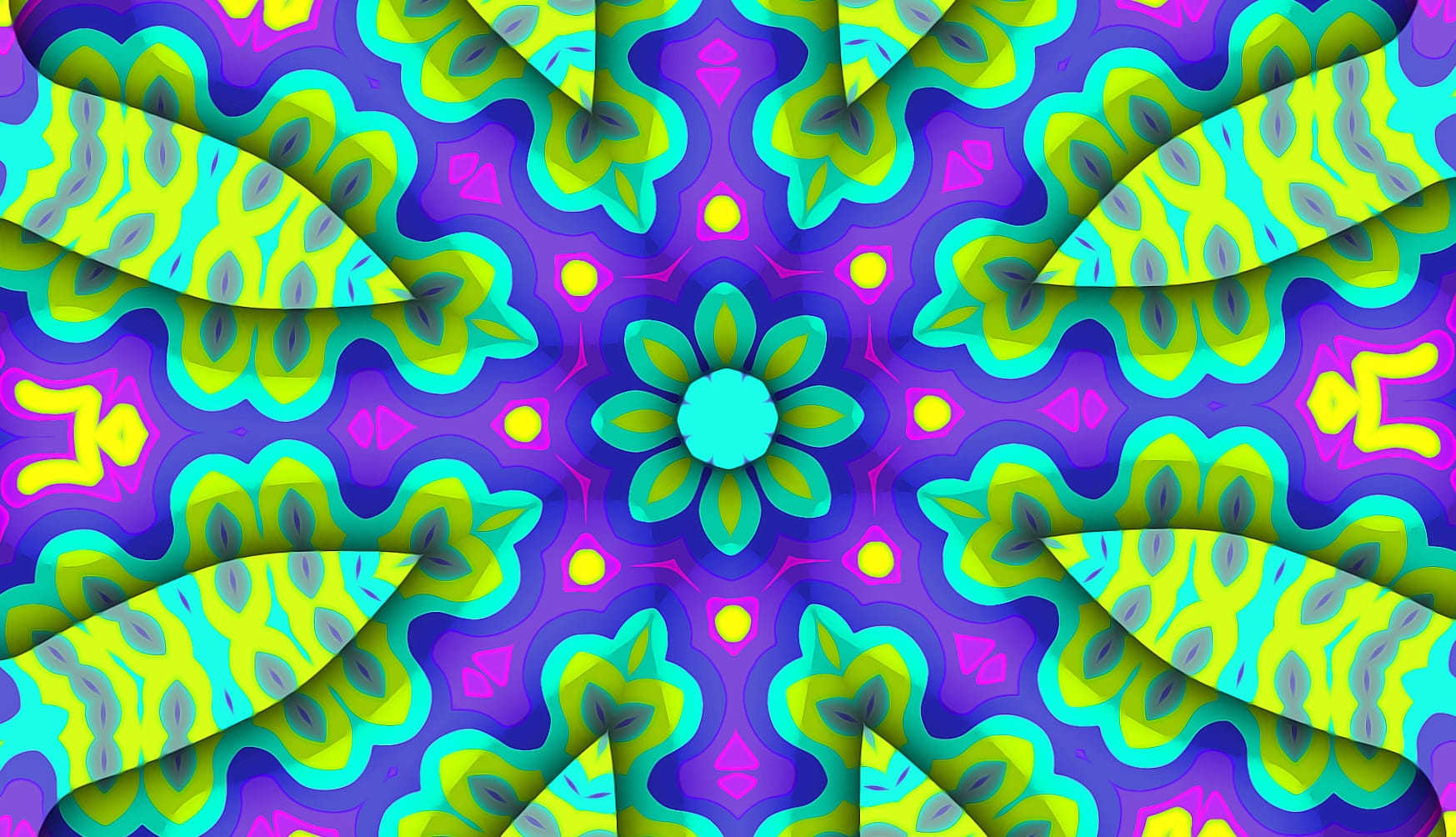 3D Pastel colored Kaleidoscope wallpapers HD quality