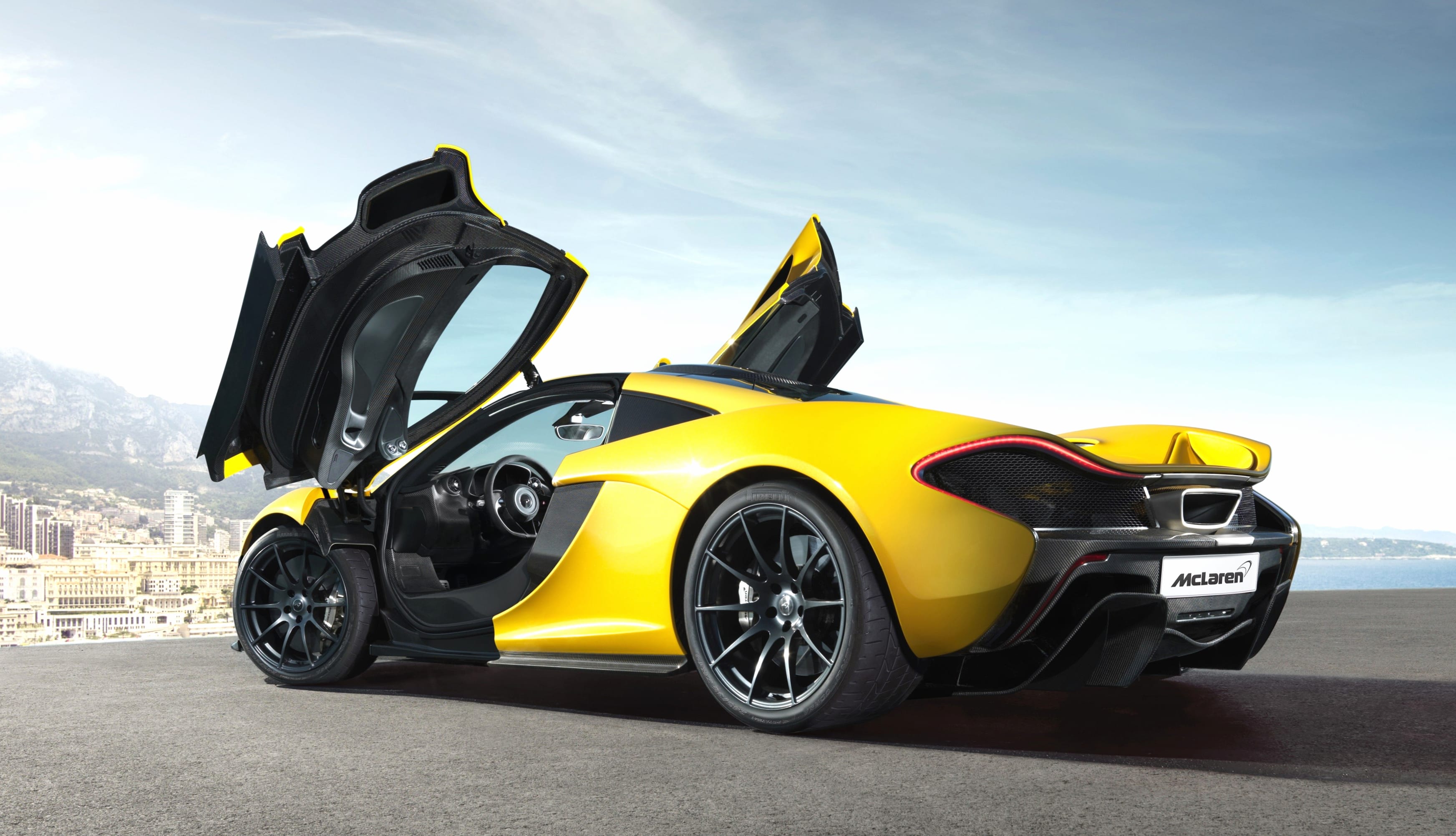 4K Ultra HD McLaren P1 Yellow Car Wallpaper wallpapers HD quality