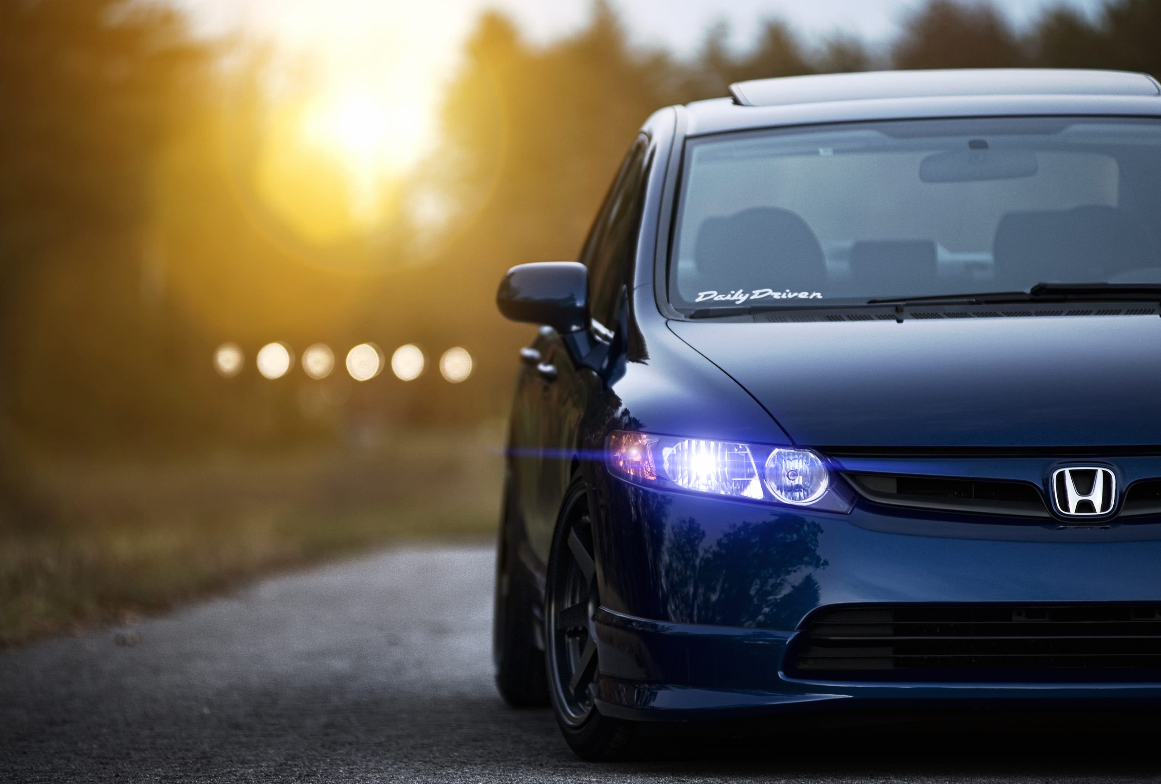 4K Ultra Honda Civic Beauty at 640 x 1136 iPhone 5 size wallpapers HD quality