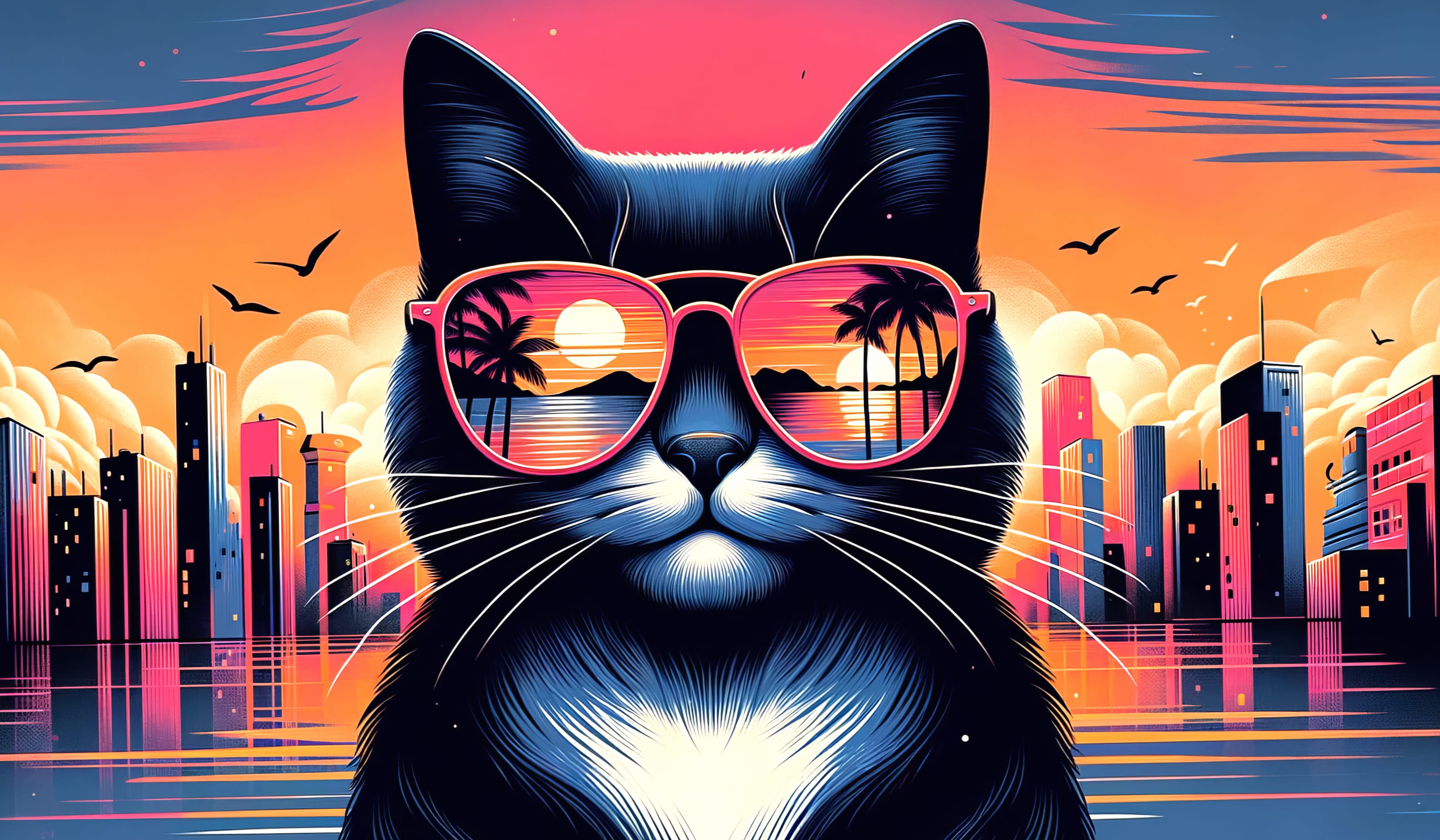 A Cool Cat at 750 x 1334 iPhone 6 size wallpapers HD quality