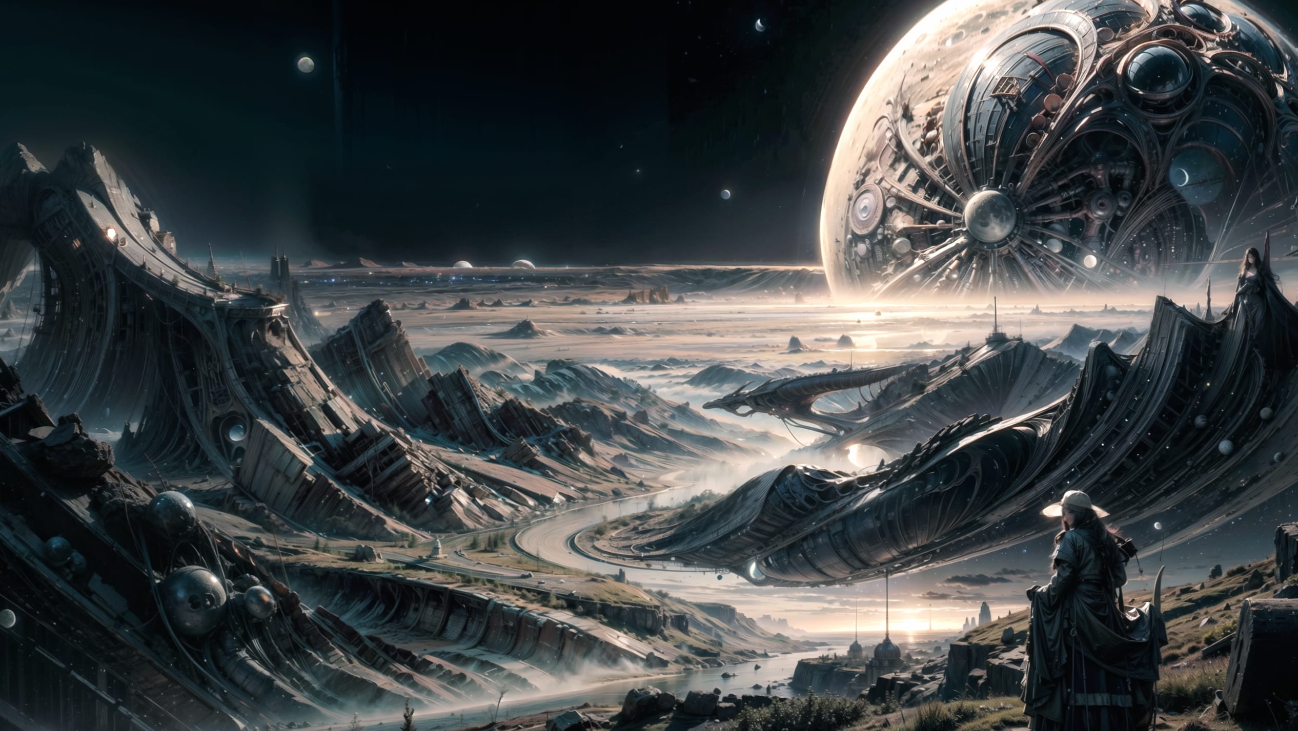 Abstract Alien Alien Worlds Landscape Space at 1600 x 1200 size wallpapers HD quality