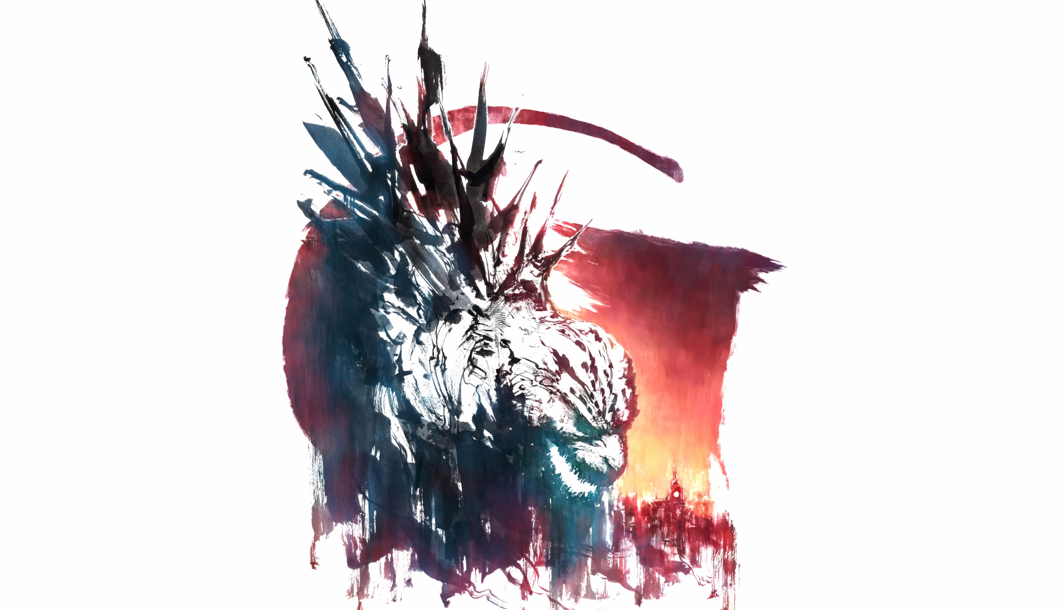 Abstract Godzilla-Inspired Artwork at 640 x 960 iPhone 4 size wallpapers HD quality