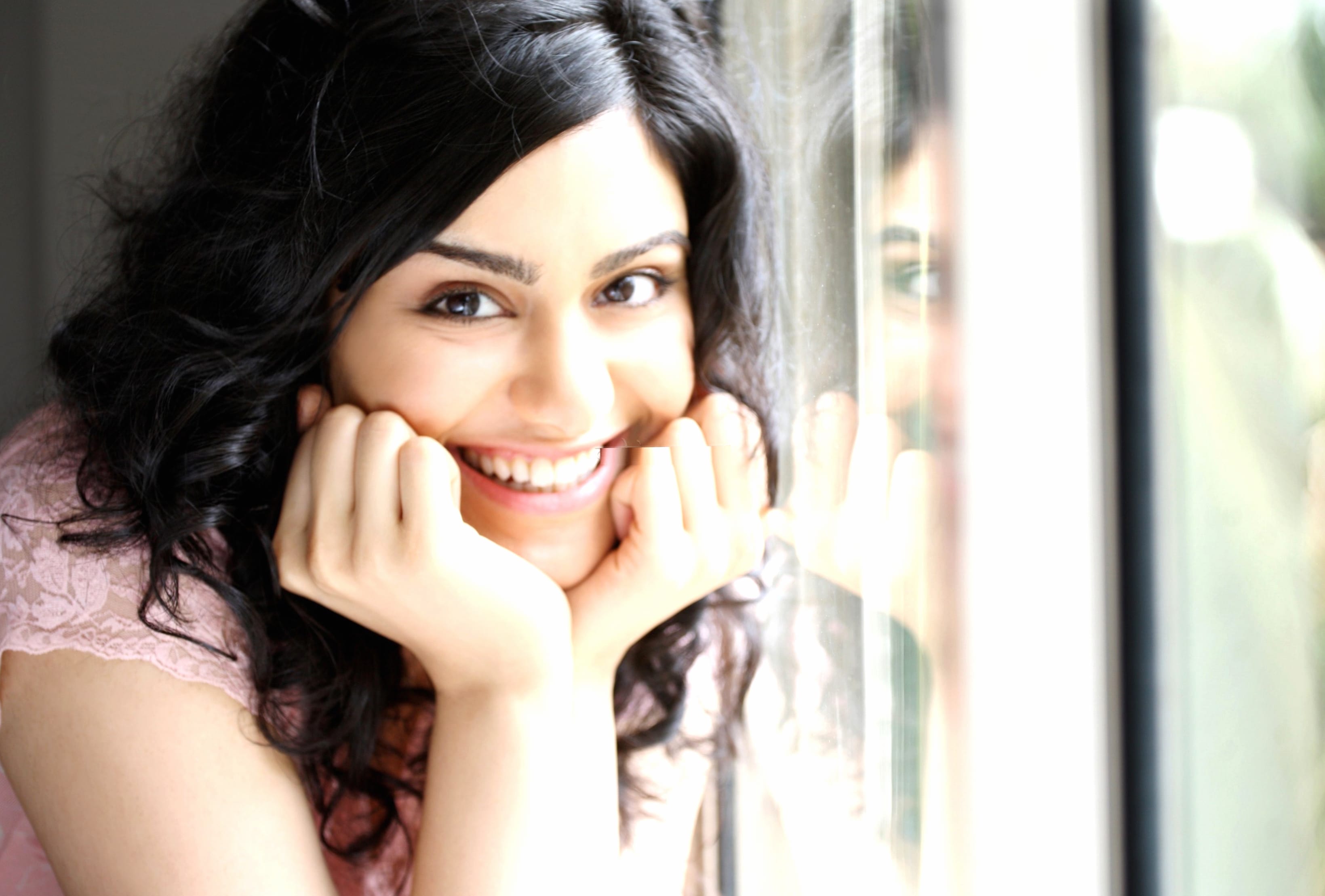 Adah Sharma Radiant Charm and Elegance at 320 x 480 iPhone size wallpapers HD quality